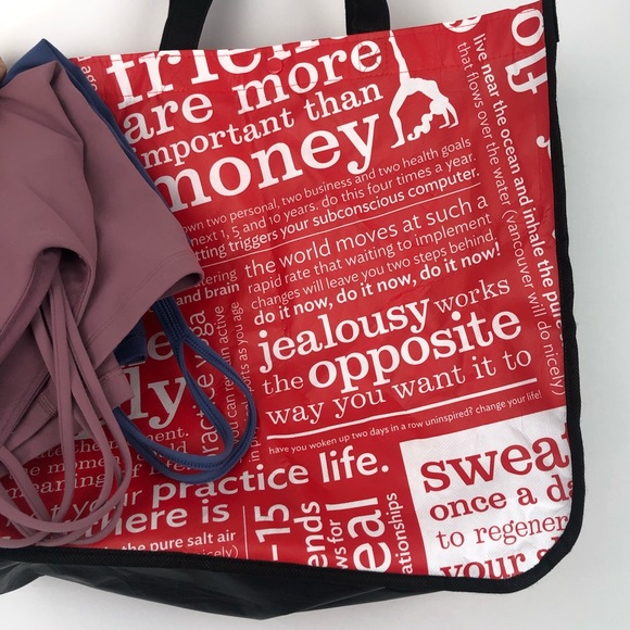 lululemon athletica Tops - Lululemon bundle! 2 tank tops & 1 lrg shopping bag